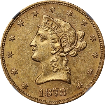1878-S Eagle - Motto $10 NGC MS60